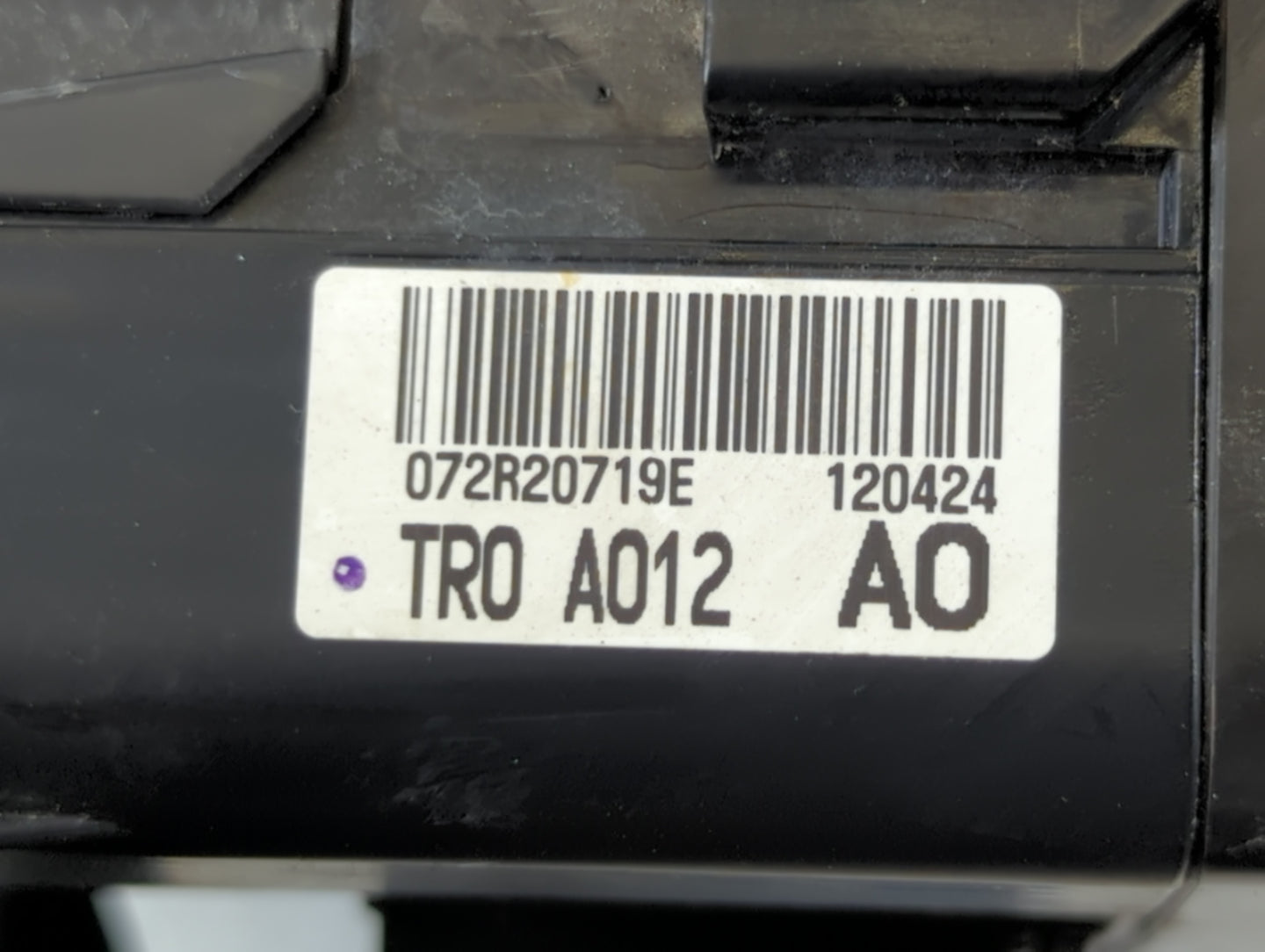 2012 Honda Civic Fusebox Fuse Box Panel Relay Module P/N:072R20719E TR0 A012 A0 Fits OEM Used Auto Parts - Oemusedautoparts1