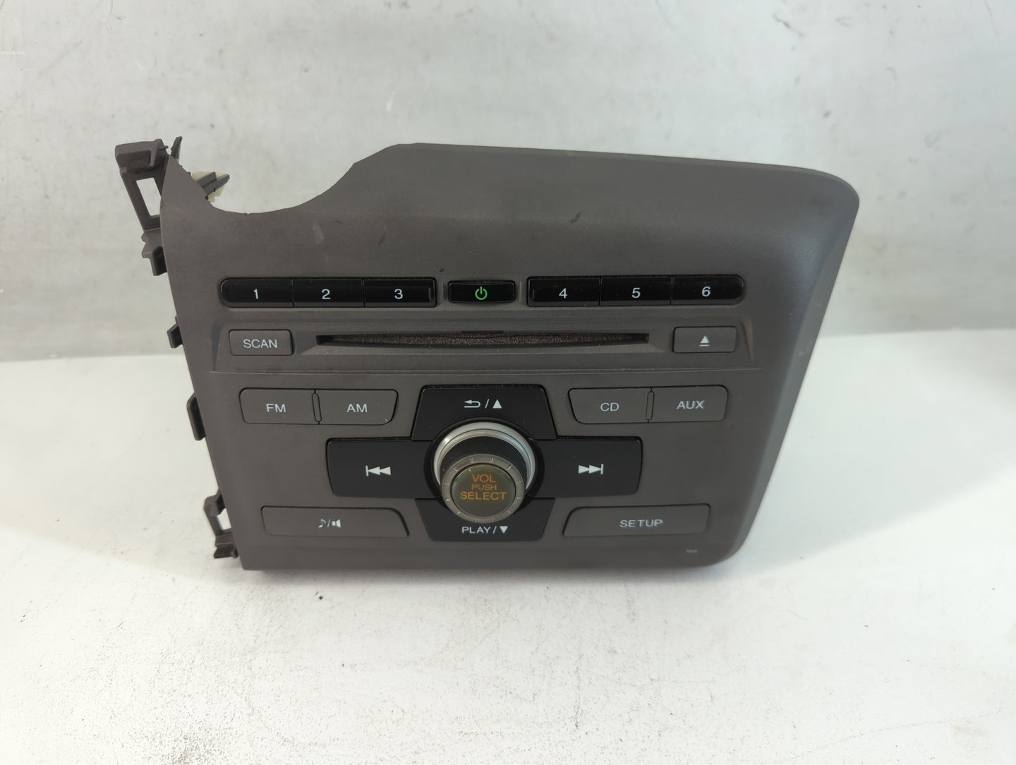 2012 Honda Civic Radio AM FM Cd Player Receiver Replacement P/N:39100-TR0-A315-M1 Fits OEM Used Auto Parts - Oemusedautopart