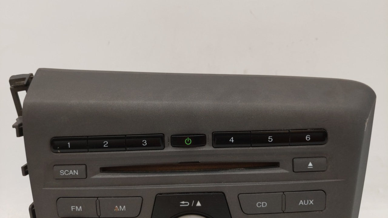 2012 Honda Civic Radio AM FM Cd Player Receiver Replacement P/N:39100-TR0-A315-M1 Fits OEM Used Auto Parts - Oemusedautopart