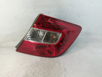 2012 Honda Civic Tail Light Assembly Passenger Right OEM P/N:30446406 HD594-B000R Fits OEM Used Auto Parts - Oemusedautopart