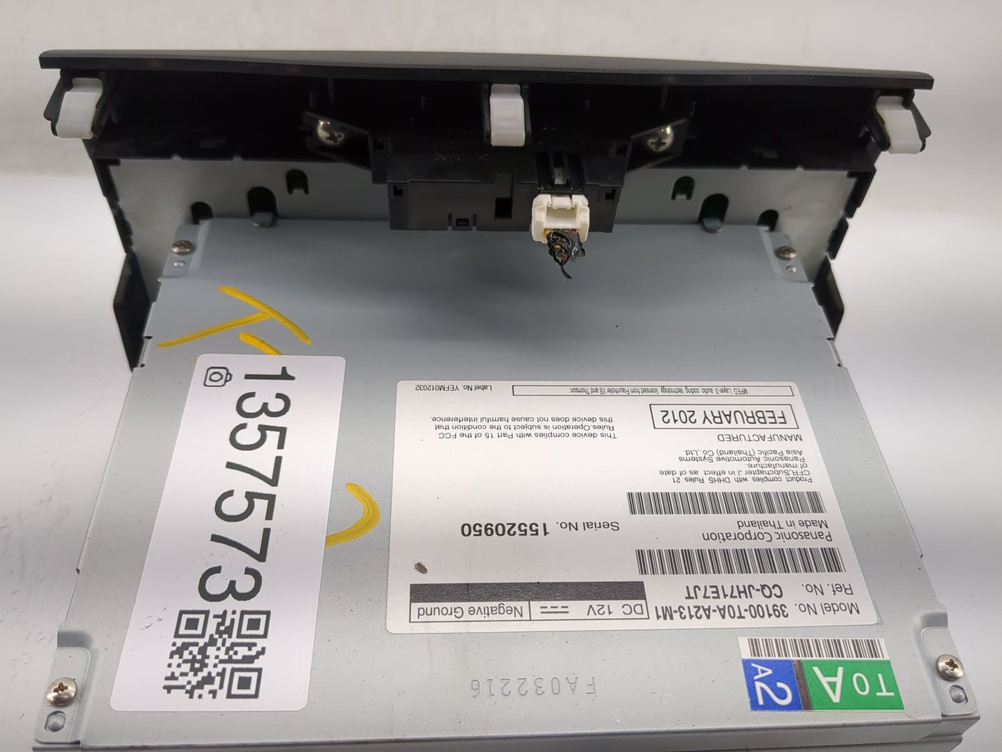 2012-2014 Honda Cr-V Radio AM FM Cd Player Receiver Replacement P/N:39100-T0A-A213-M1 Fits Fits 2012 2013 2014 OEM Used Auto