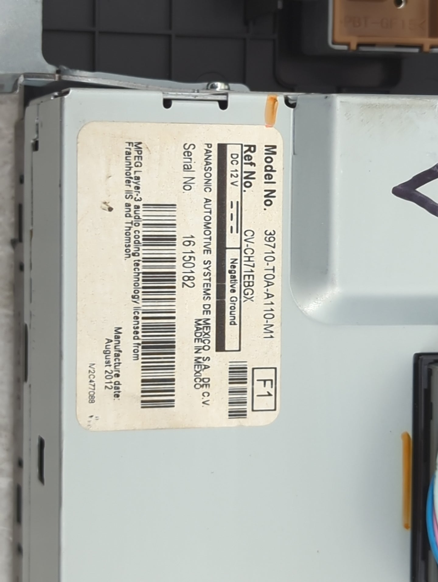 2012-2016 Honda Cr-v Information Display Screen 1488088 - Oemusedautoparts1.com