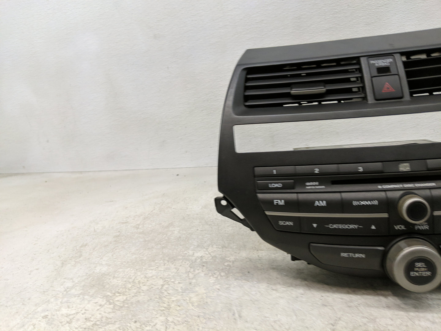 2012-2012 Honda Crosstour Radio Control Panel - Oemusedautoparts1.com