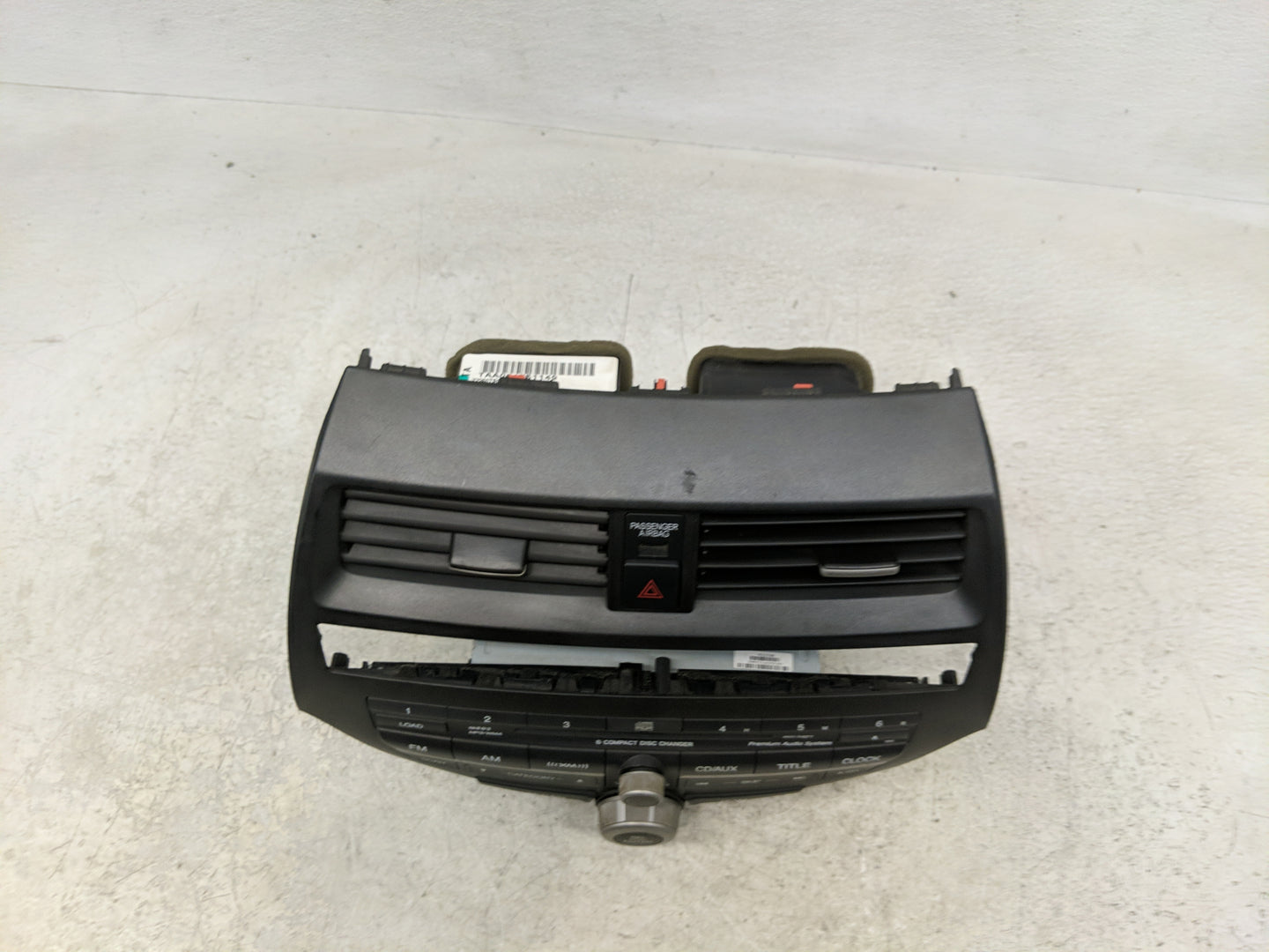 2012-2012 Honda Crosstour Radio Control Panel - Oemusedautoparts1.com