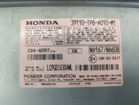 2012 Honda Crosstour Radio AM FM Cd Player Receiver Replacement P/N:39110-TP6-A010-M1 CDX-6097ZH Fits OEM Used Auto Parts - 