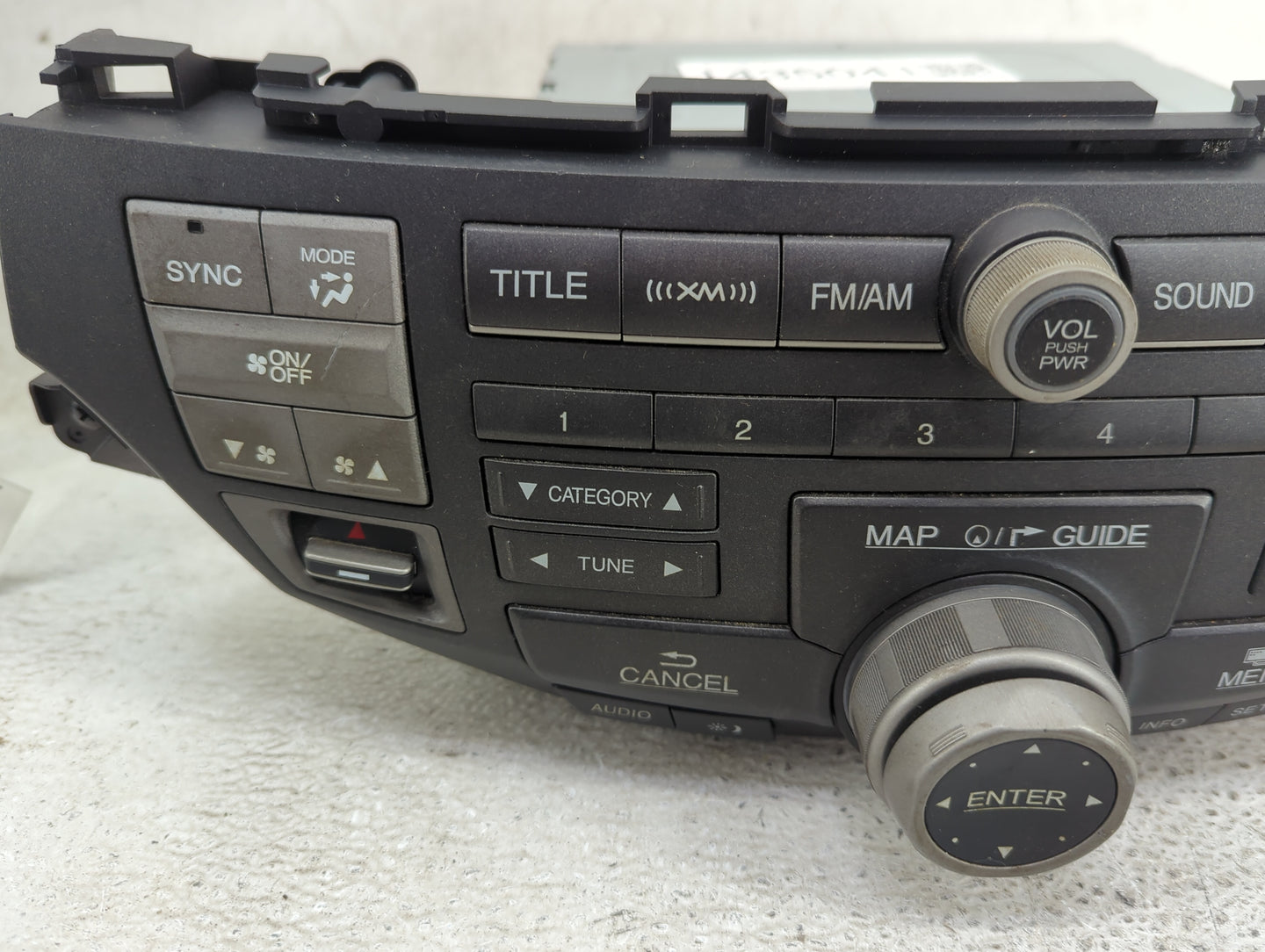2012 Honda Crosstour Radio AM FM Cd Player Receiver Replacement P/N:79630TP6A110M1 CXE2174U023506 Fits OEM Used Auto Parts -