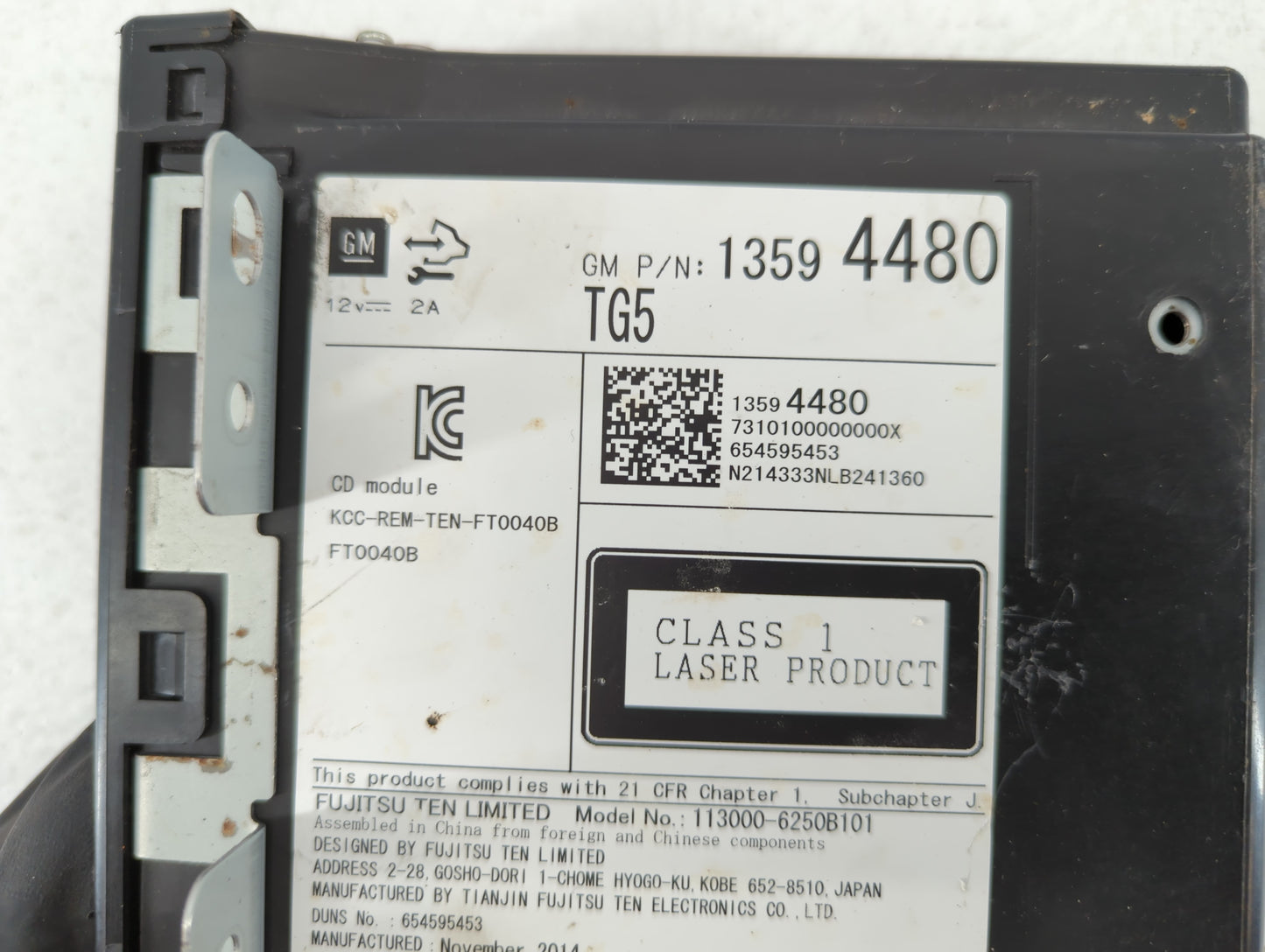 2012-2014 Honda Insight Radio AM FM Cd Player Receiver Replacement P/N:13594480 39540-TM8-A11-NH167l Fits Fits 2012 2013 201