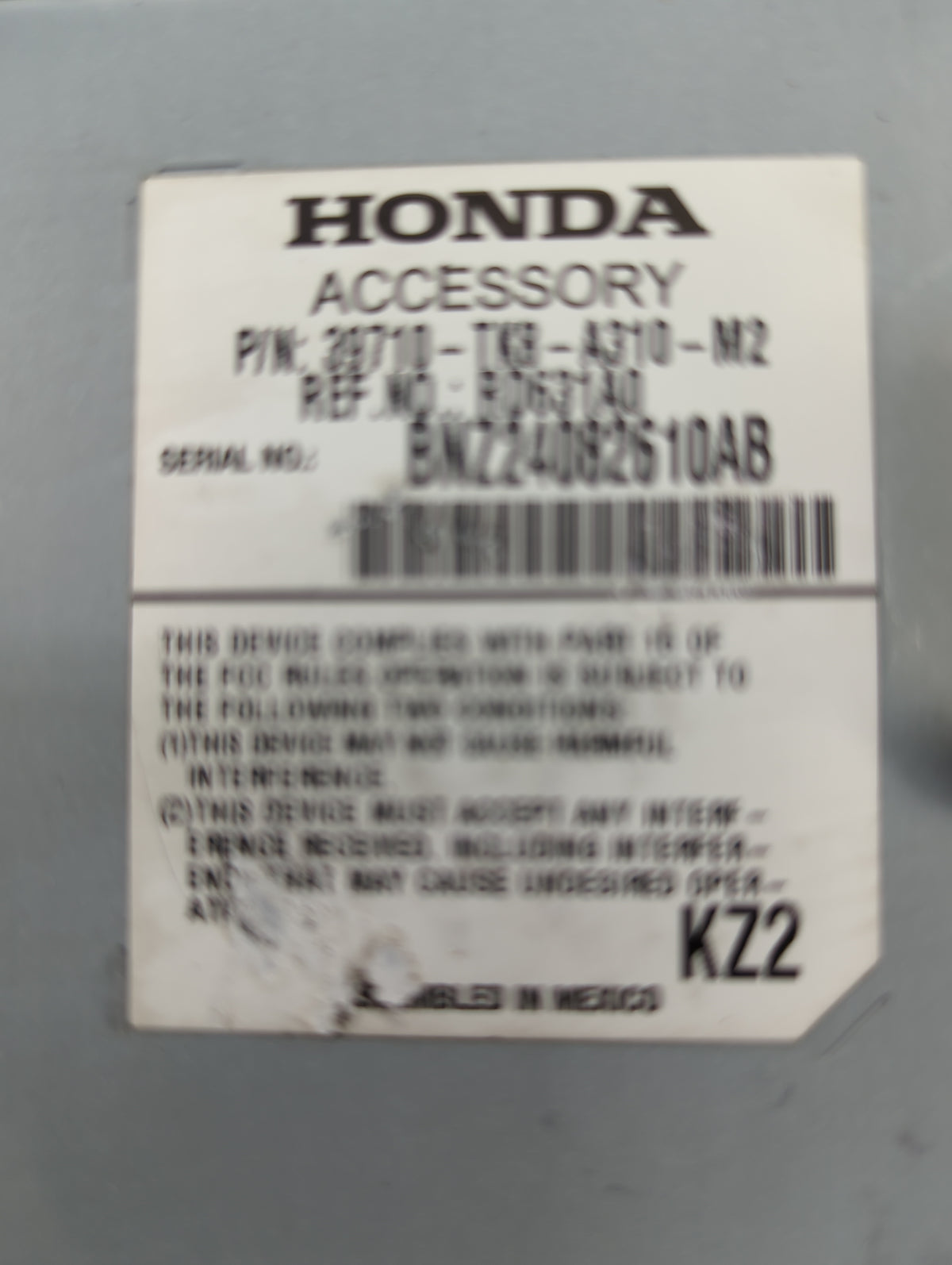 2011-2013 Honda Odyssey Information Display Screen 1109521 - Oemusedautoparts1.com
