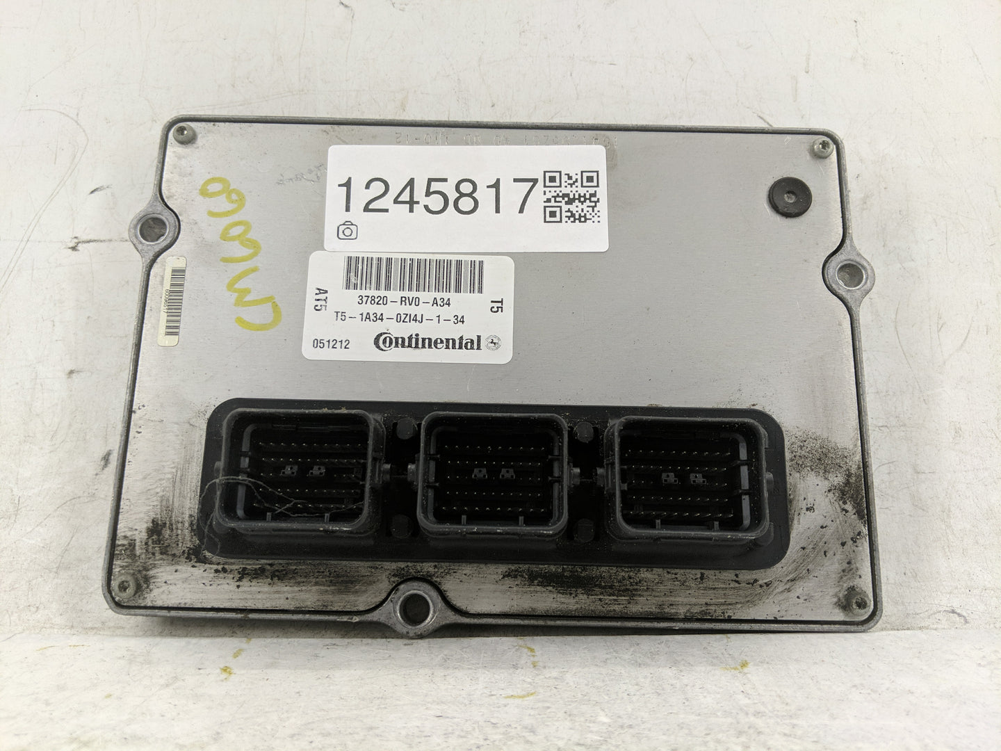 2012 Honda Odyssey PCM Engine Control Computer ECU ECM PCU OEM P/N:T5-1A34-0ZI4J-1-34 37820-RV0-A34 Fits OEM Used Auto Parts
