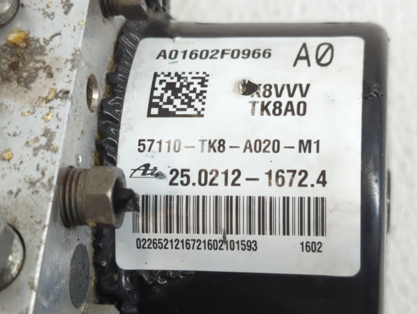 2011-2013 Honda Odyssey ABS Pump Control Module Replacement P/N:57110-TK8-A020-M1 Fits Fits 2011 2012 2013 OEM Used Auto Par