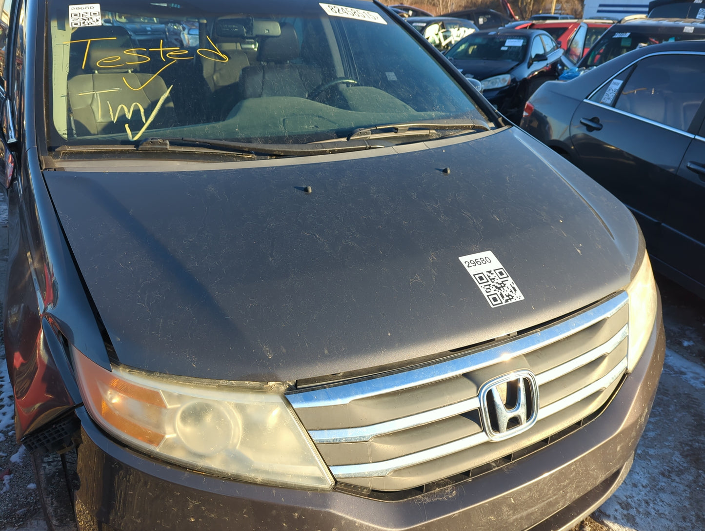 2011-2013 Honda Odyssey Hood Oem 1307012 - Oemusedautoparts1.com