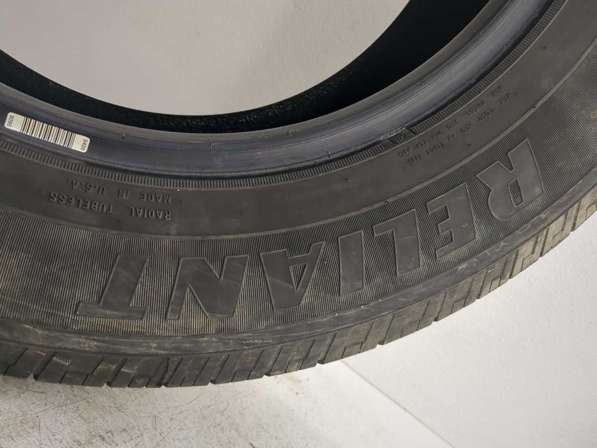 Used Tire 235/65R17 GOODYEAR RELIANT ALL SEASON 104V - Tread Depth 6/32 - Oemusedautoparts1.com