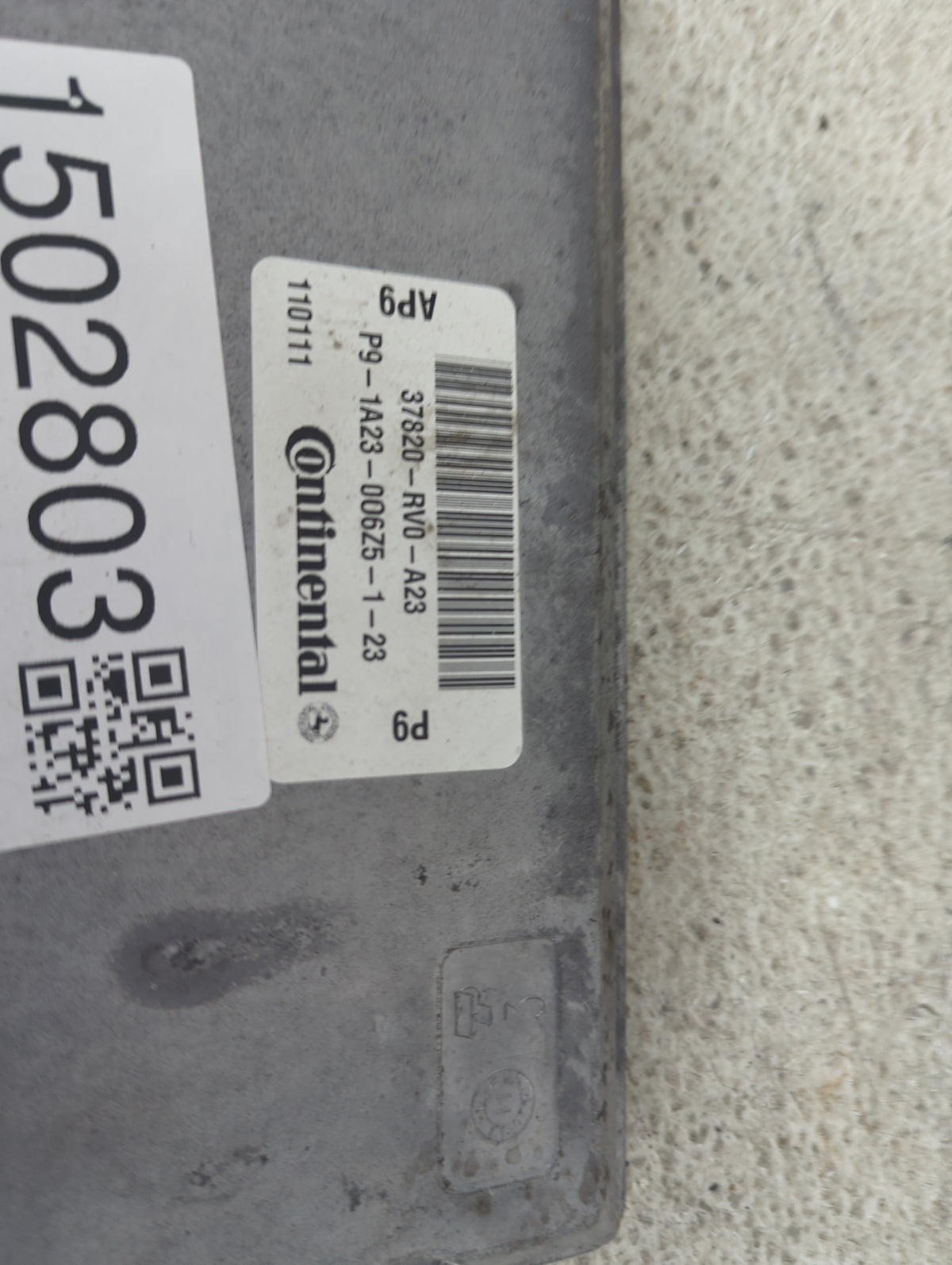 2012 Honda Odyssey PCM Engine Control Computer ECU ECM PCU OEM P/N:37820-RV0-A23 P9-1A23-006Z5-1-23 Fits OEM Used Auto Parts