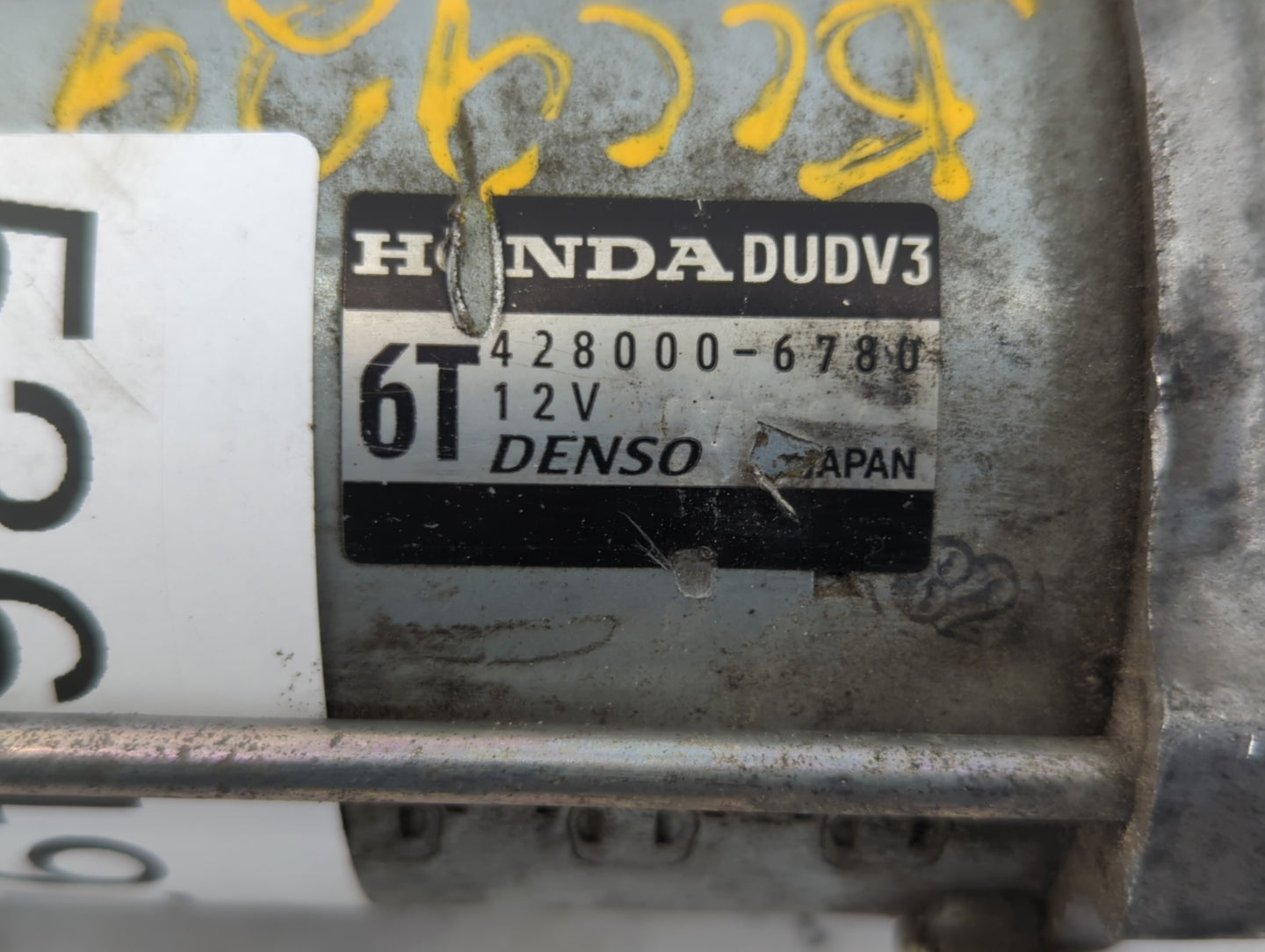 2011-2013 Honda Odyssey Car Starter Motor Solenoid OEM P/N:428000-6780 Fits Fits 2010 2011 2012 2013 OEM Used Auto Parts - O