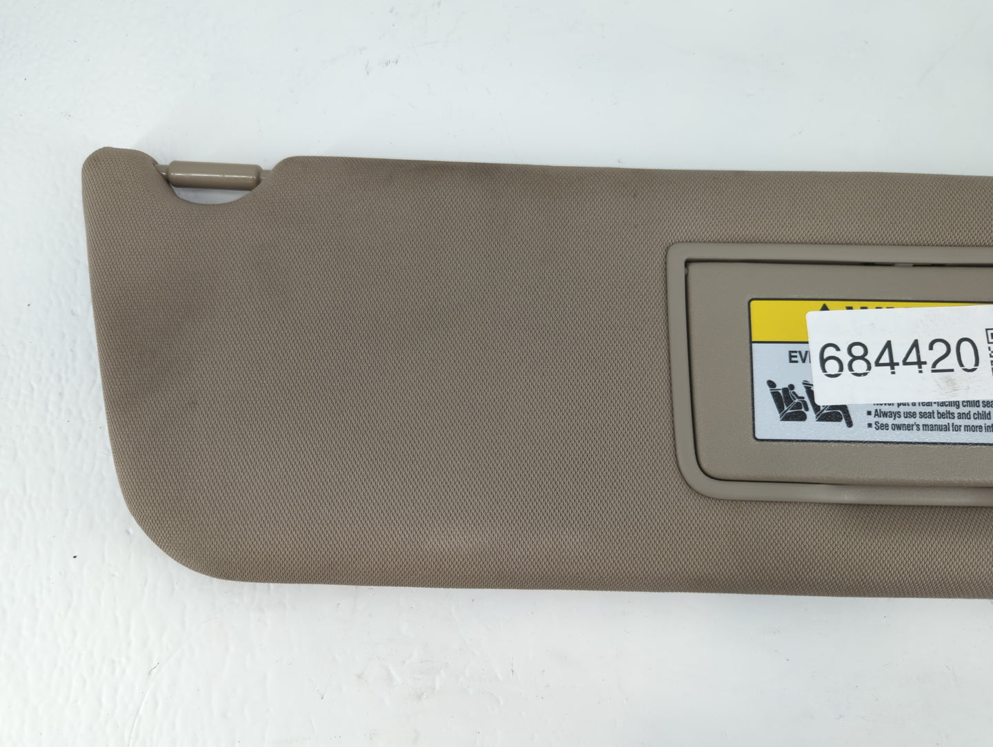 2011-2017 Honda Odyssey Sun Visor Shade Replacement Passenger Right Mirror Fits Fits 2011 2012 2013 2014 2015 2016 2017 OEM 