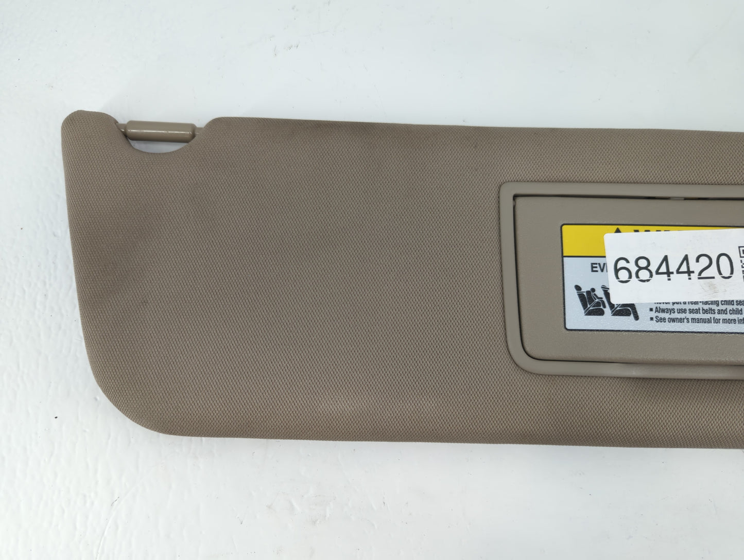 2011-2017 Honda Odyssey Sun Visor Shade Replacement Passenger Right Mirror Fits Fits 2011 2012 2013 2014 2015 2016 2017 OEM 