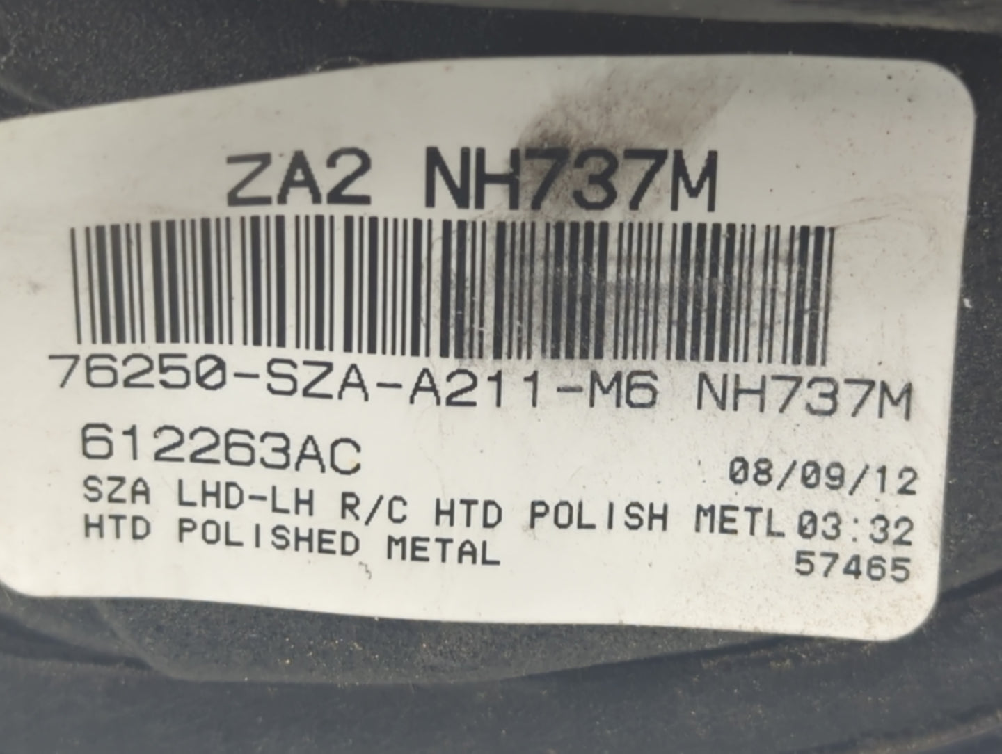 2009-2015 Honda Pilot Driver Side View Mirror - Left Door Mirror OEM Used - Oemusedautoparts1.com