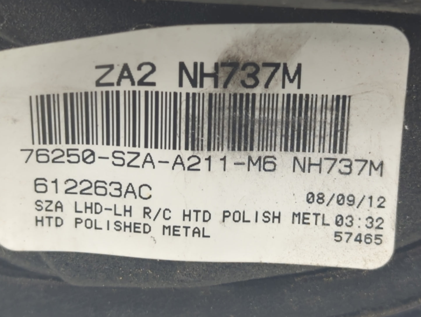 2009-2015 Honda Pilot Driver Side View Mirror - Left Door Mirror OEM Used - Oemusedautoparts1.com