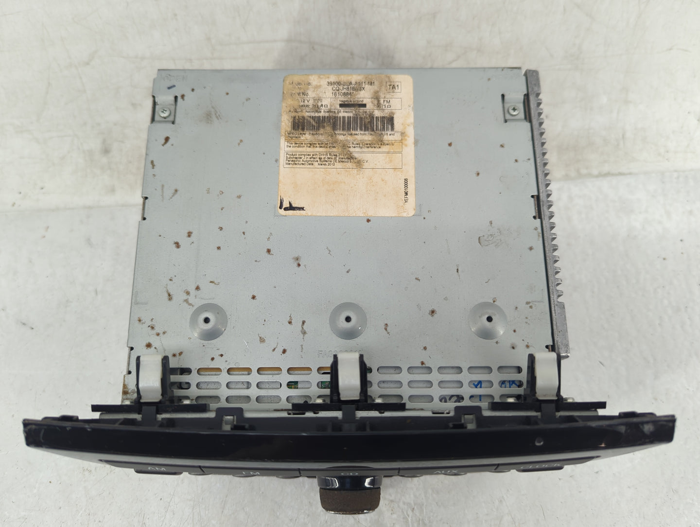 2012 Honda Pilot Radio AM FM Cd Player Receiver Replacement Fits OEM Used Auto Parts - Oemusedautoparts1.com