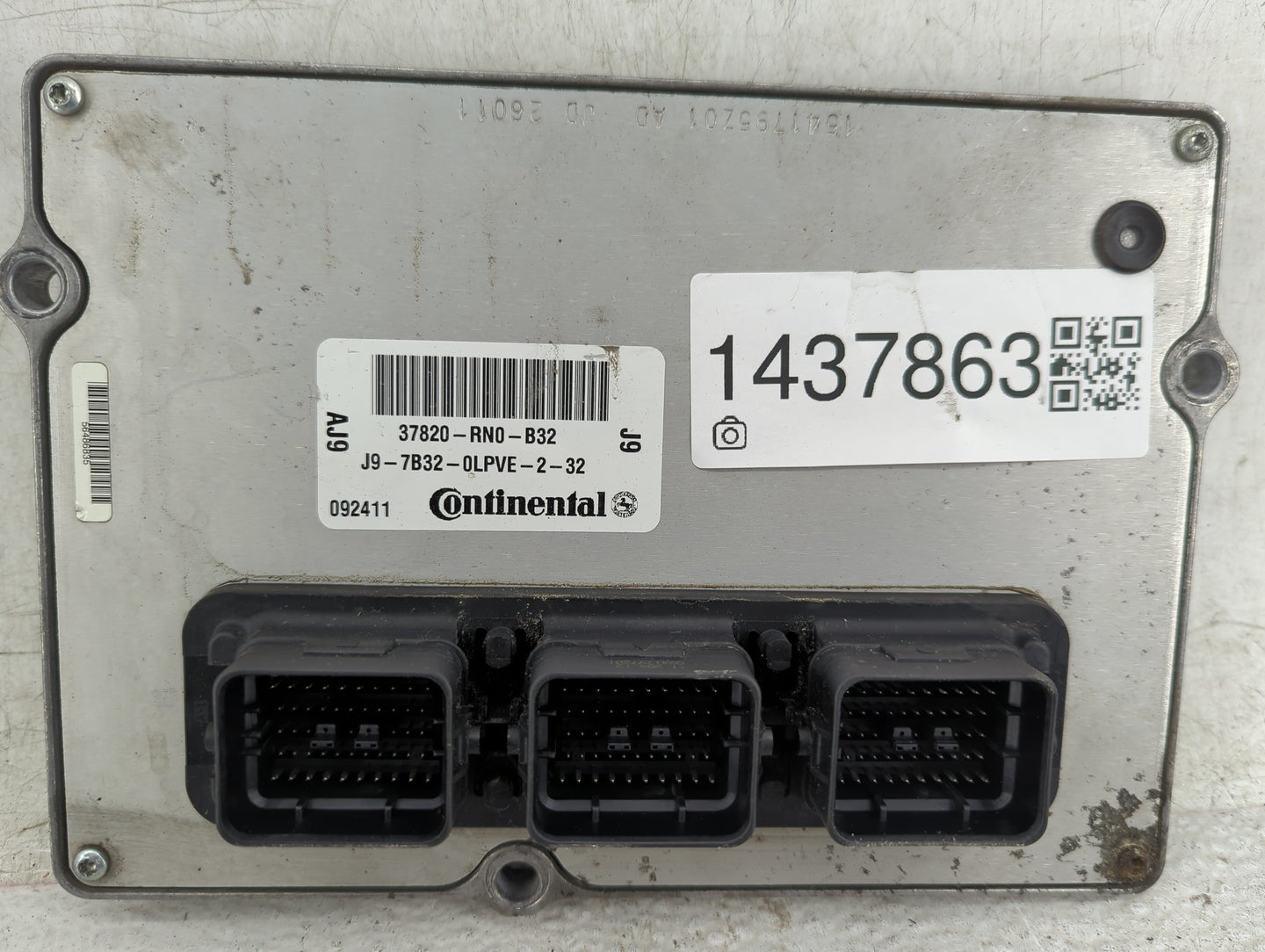 2012 Honda Pilot PCM Engine Control Computer ECU ECM PCU OEM P/N:37820-RN0-B32 J9-7B32-0LPVE-2-32 Fits OEM Used Auto Parts -