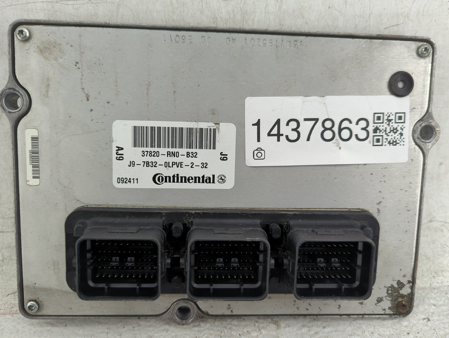 2012 Honda Pilot PCM Engine Control Computer ECU ECM PCU OEM P/N:37820-RN0-B32 J9-7B32-0LPVE-2-32 Fits OEM Used Auto Parts -