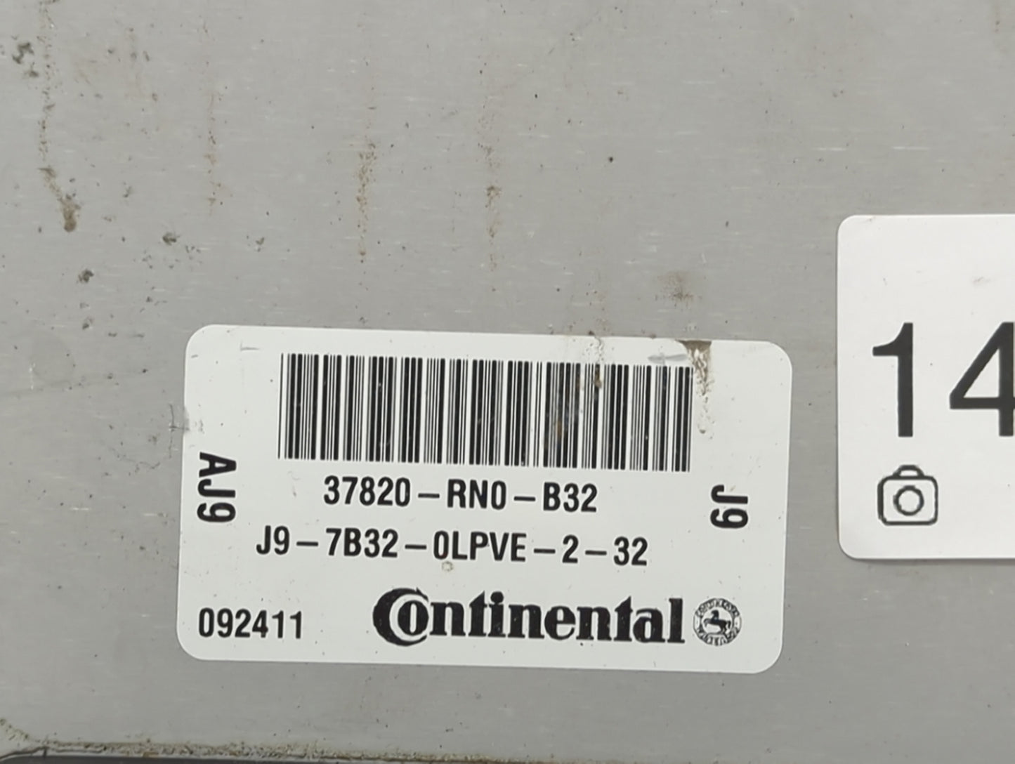 2012 Honda Pilot PCM Engine Control Computer ECU ECM PCU OEM P/N:37820-RN0-B32 J9-7B32-0LPVE-2-32 Fits OEM Used Auto Parts -