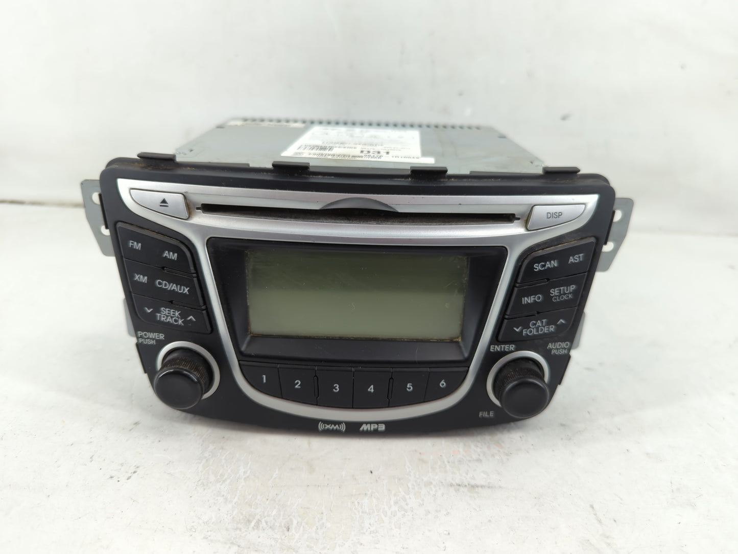 2012-2014 Hyundai Accent Radio AM FM Cd Player Receiver Replacement P/N:96170-1R1004X Fits Fits 2012 2013 2014 OEM Used Auto