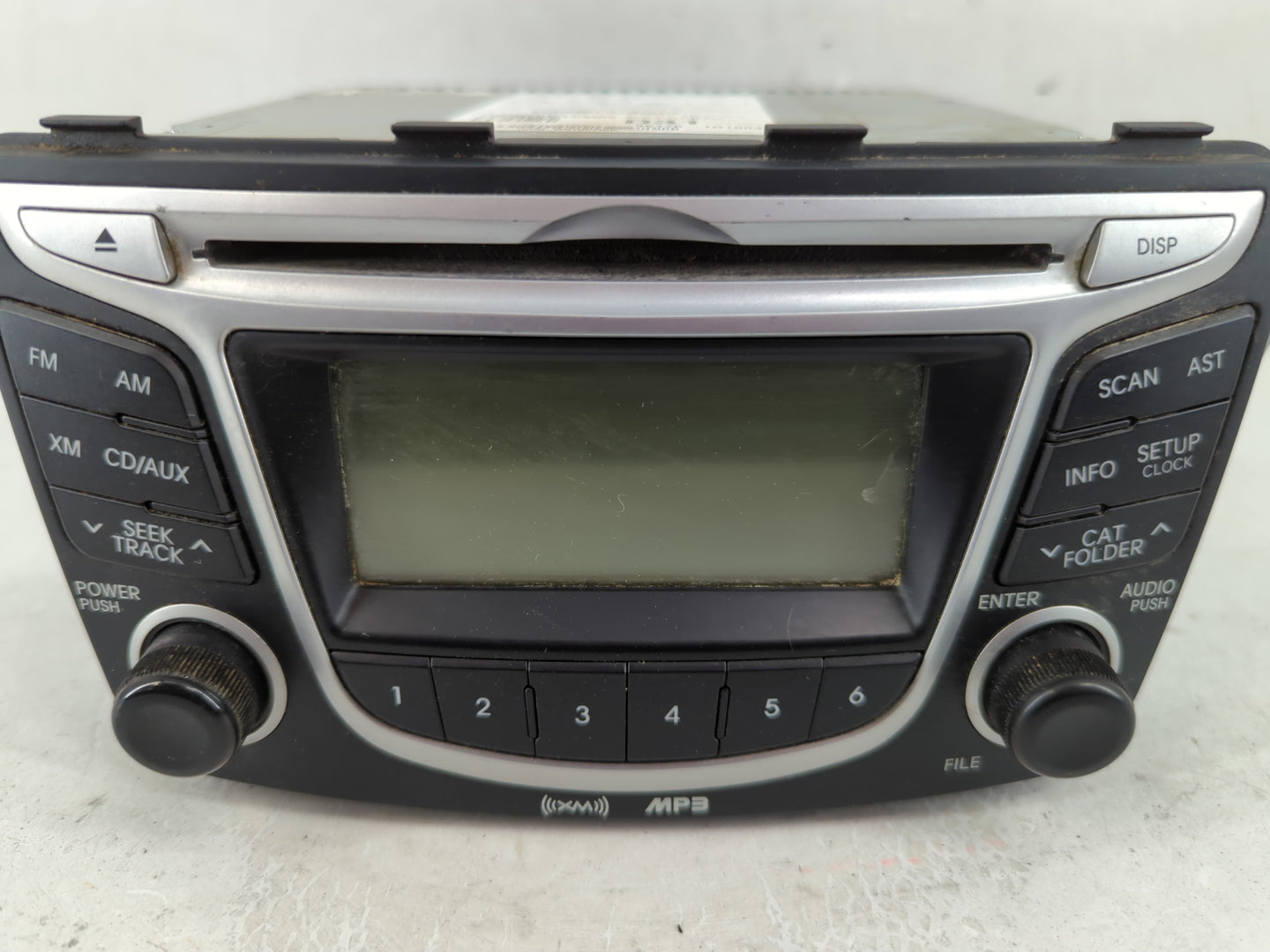 2012-2014 Hyundai Accent Radio AM FM Cd Player Receiver Replacement P/N:96170-1R1004X Fits Fits 2012 2013 2014 OEM Used Auto