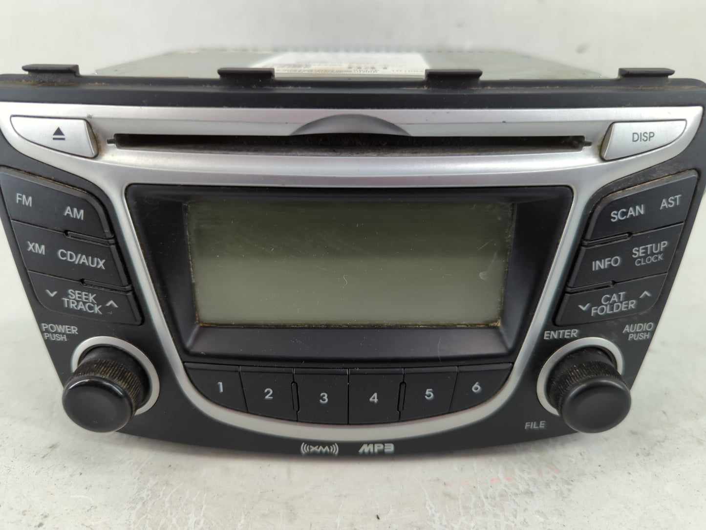 2012-2014 Hyundai Accent Radio AM FM Cd Player Receiver Replacement P/N:96170-1R1004X Fits Fits 2012 2013 2014 OEM Used Auto
