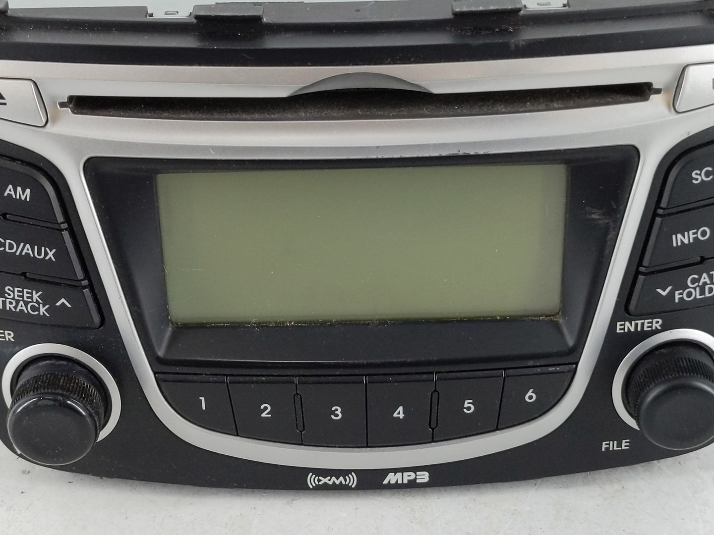 2012-2014 Hyundai Accent Radio AM FM Cd Player Receiver Replacement P/N:96170-1R1004X Fits Fits 2012 2013 2014 OEM Used Auto