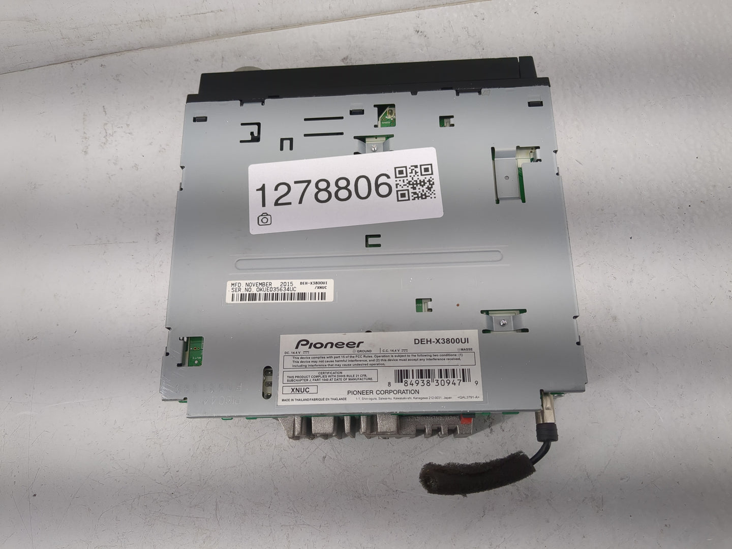 2012-2014 Hyundai Accent Radio AM FM Cd Player Receiver Replacement Fits Fits 2012 2013 2014 OEM Used Auto Parts - Oemusedau