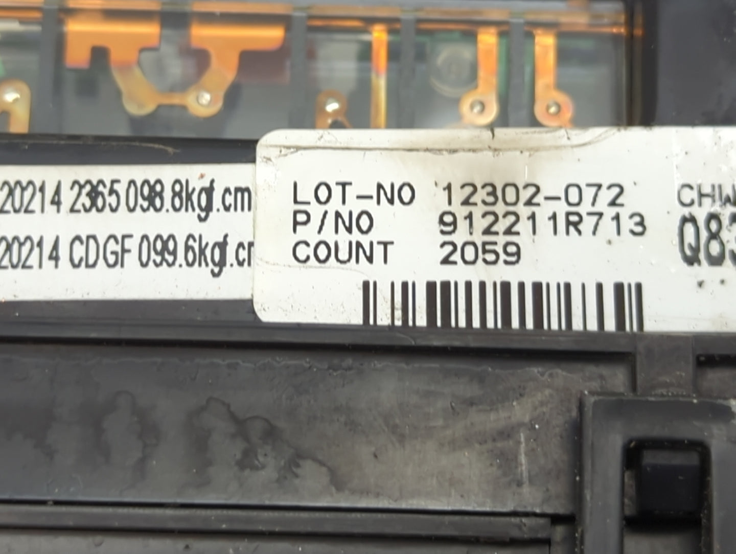 2012-2013 Hyundai Accent Fusebox Fuse Box Panel Relay Module P/N:912211R713 12302-072 Fits Fits 2012 2013 OEM Used Auto Part
