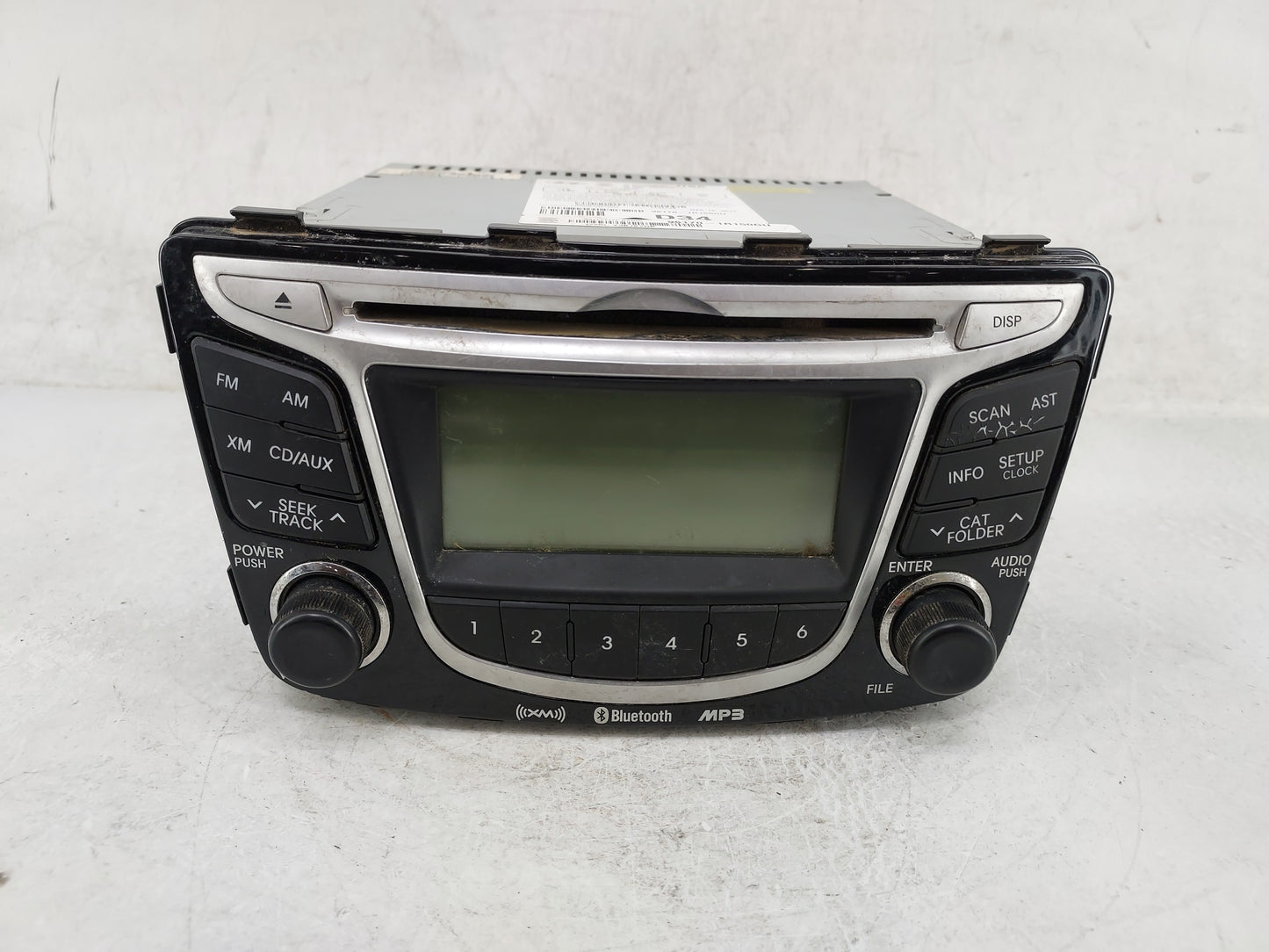 2012-2014 Hyundai Accent Radio AM FM Cd Player Receiver Replacement P/N:961701R150GU PA710RBLSBT_GU Fits Fits 2012 2013 2014