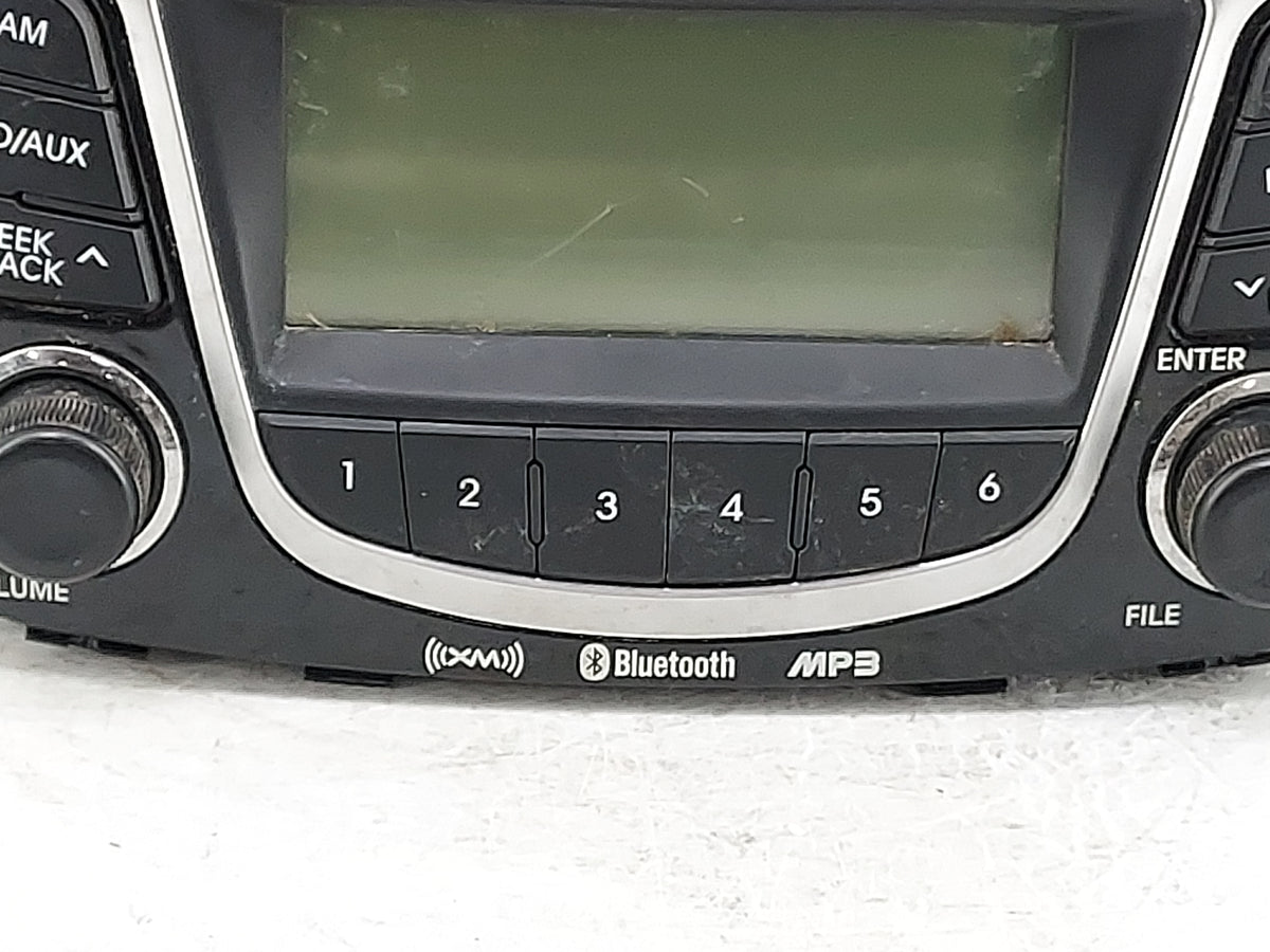 2012-2014 Hyundai Accent Radio AM FM Cd Player Receiver Replacement P/N:961701R150GU PA710RBLSBT_GU Fits 2012 2013 2014 OEM 