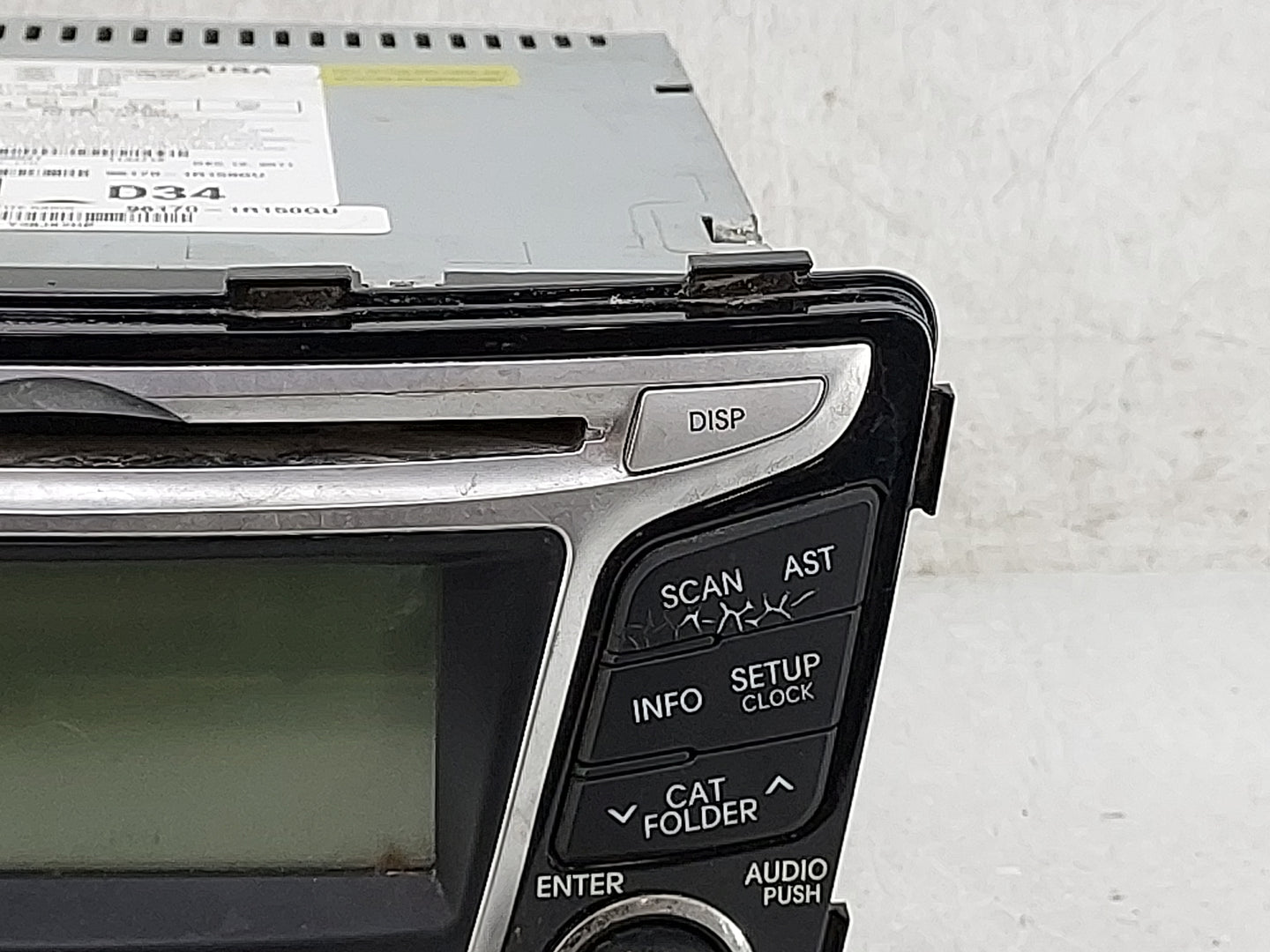 2012-2014 Hyundai Accent Radio AM FM Cd Player Receiver Replacement P/N:961701R150GU PA710RBLSBT_GU Fits Fits 2012 2013 2014