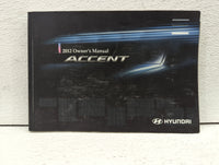 2012 Hyundai Accent Owners Manual Book Guide P/N:A1R0-EU1NG OEM Used Auto Parts - Oemusedautoparts1.com
