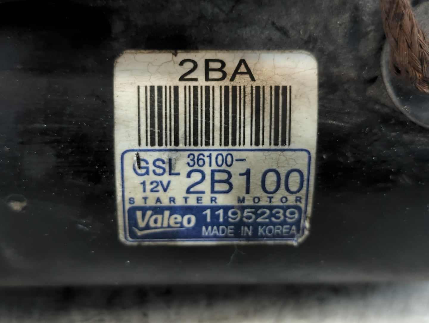 2012-2017 Hyundai Accent Car Starter Motor Solenoid OEM P/N:36100-2B100 Fits Fits 2012 2013 2014 2015 2016 2017 OEM Used Aut