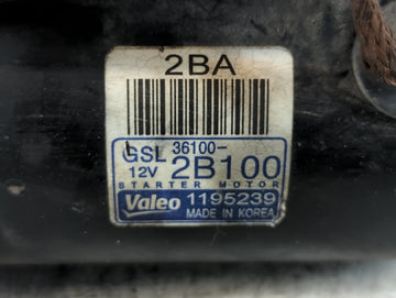 2012-2017 Hyundai Accent Car Starter Motor Solenoid OEM P/N:36100-2B100 Fits Fits 2012 2013 2014 2015 2016 2017 OEM Used Auto Parts