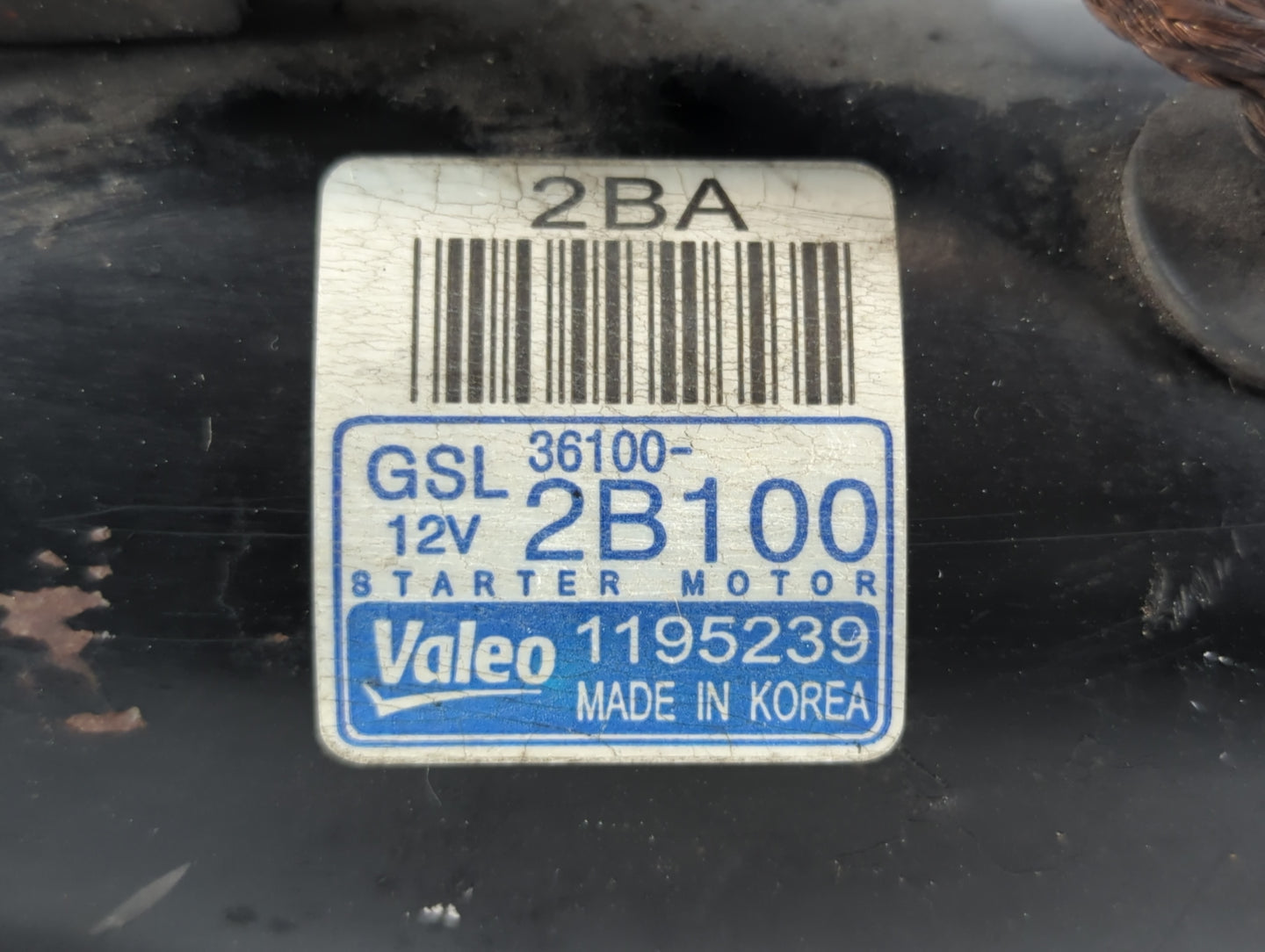 2012-2017 Hyundai Accent Car Starter Motor Solenoid OEM P/N:1195239 36100-2B100 Fits Fits 2012 2013 2014 2015 2016 2017 OEM 