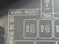 2012-2013 Hyundai Accent Fusebox Fuse Box Panel Relay Module Fits Fits 2012 2013 OEM Used Auto Parts - Oemusedautoparts1.com