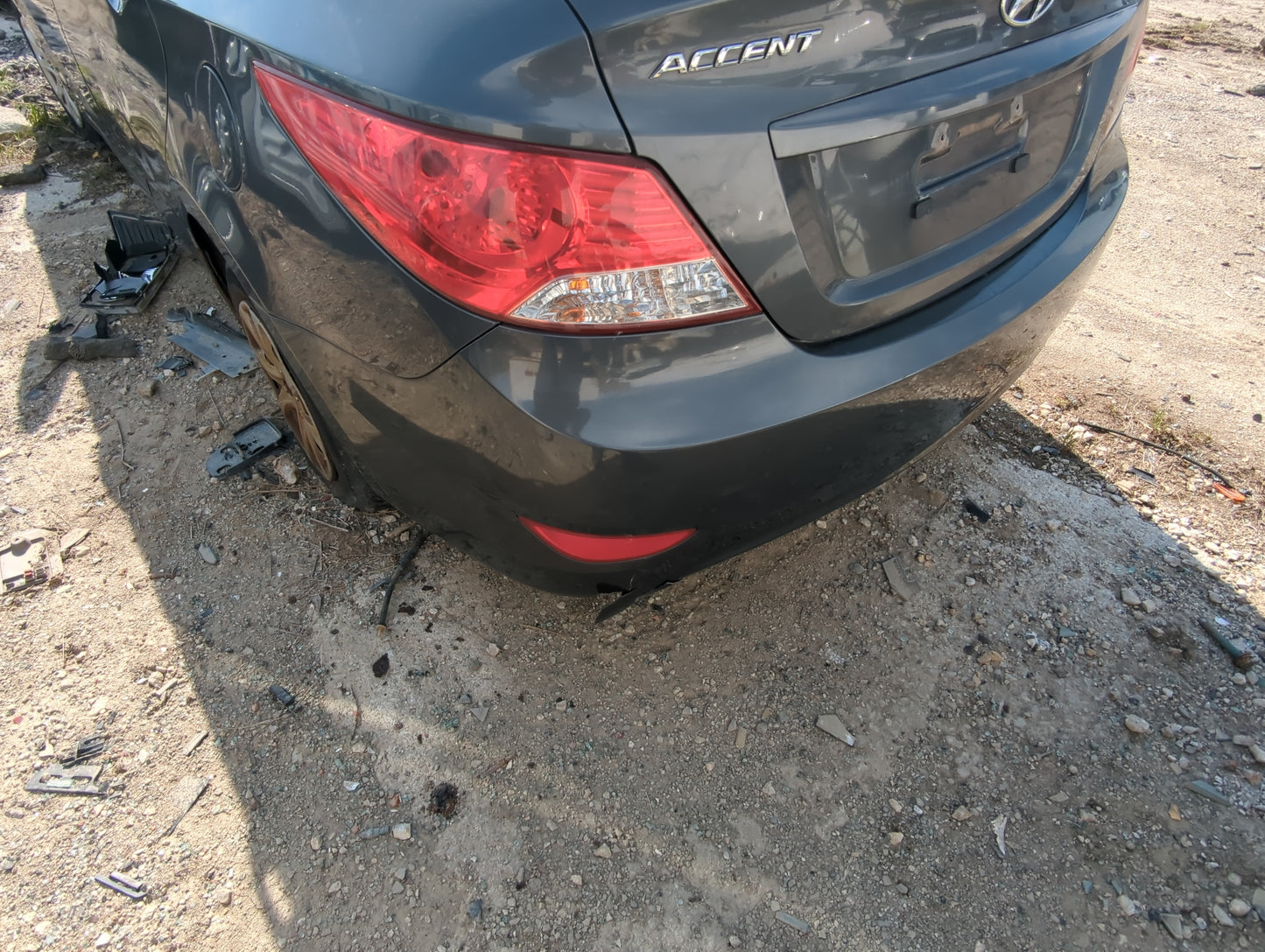 2012-2017 Hyundai Accent Rear Bumper Assembly Oem - Oemusedautoparts1.com