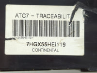 2012 Hyundai Azera Climate Control Module Temperature AC/Heater Replacement P/N:7HGX55HEI119 ATC7-TRACEABILIT Fits OEM Used 