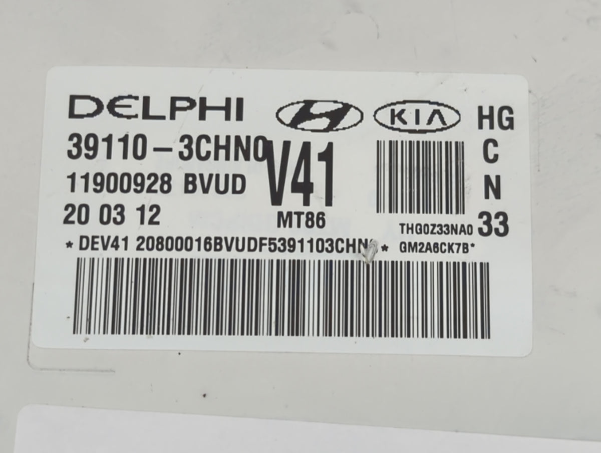 2012-2014 Hyundai Azera PCM Engine Control Computer ECU ECM PCU OEM P/N:39110-3CHN0 Fits 2012 2013 2014 OEM Used Auto Parts 