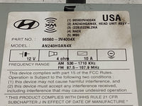 2012-2013 Hyundai Azera Radio AM FM Cd Player Receiver Replacement P/N:96560-3V4004X Fits Fits 2012 2013 OEM Used Auto Parts