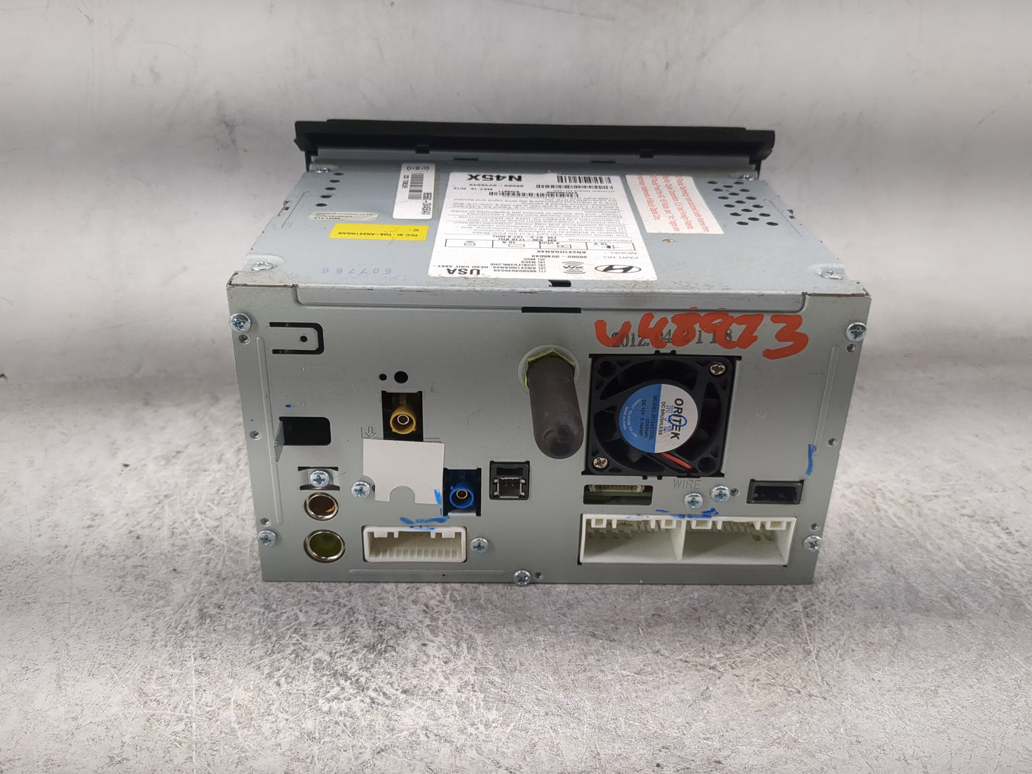 2012-2013 Hyundai Azera Radio AM FM Cd Player Receiver Replacement P/N:96560-3V4504X AN241HGAN4X Fits Fits 2012 2013 OEM Use