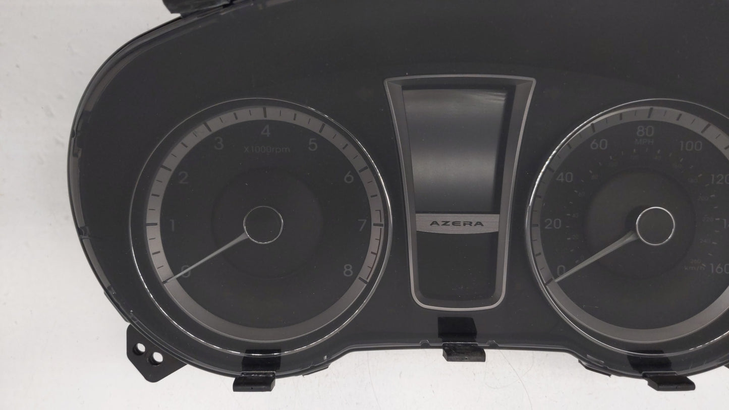 2012-2013 Hyundai Azera Instrument Cluster Speedometer Gauges P/N:94001-3V100 Miles: Fits Fits 2012 2013 OEM Used Auto Parts