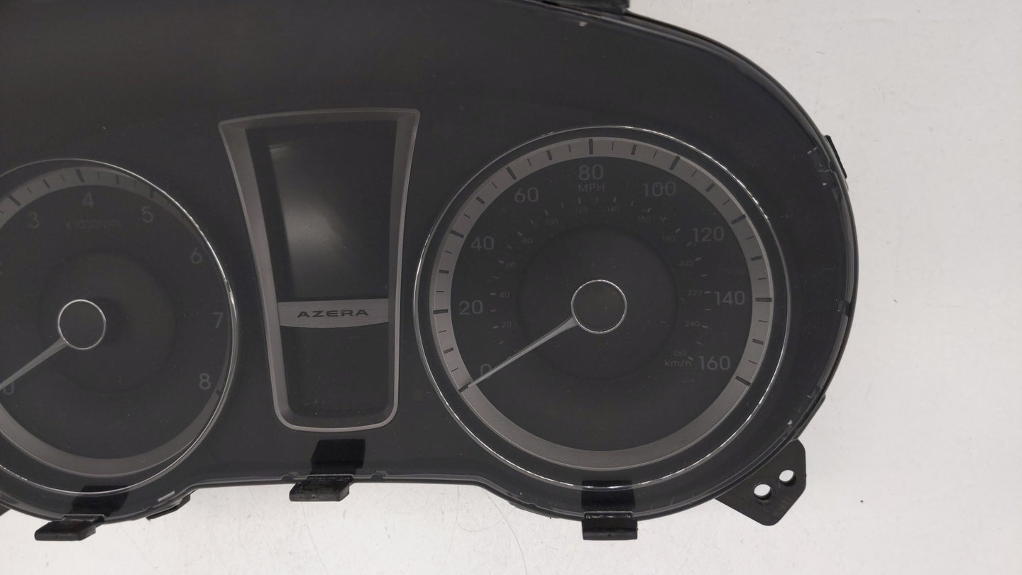 2012-2013 Hyundai Azera Instrument Cluster Speedometer Gauges P/N:94001-3V100 Miles: Fits Fits 2012 2013 OEM Used Auto Parts