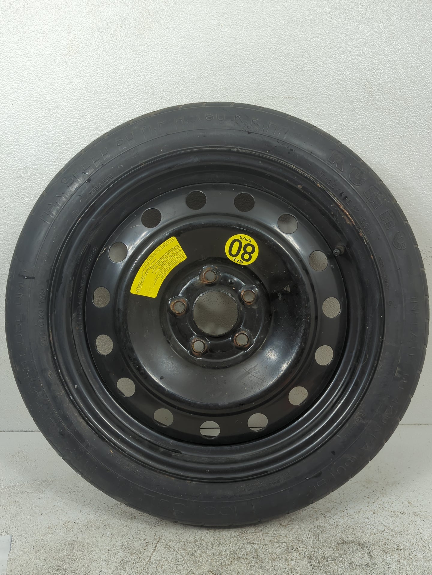 2012-2017 Hyundai Azera Spare Donut Tire Wheel Rim Oem 5037218 - Oemusedautoparts1.com