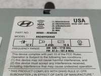 2012-2013 Hyundai Azera Radio AM FM Cd Player Receiver Replacement P/N:96560-3V4004X Fits Fits 2012 2013 OEM Used Auto Parts