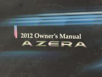 2012 Hyundai Azera Owners Manual Book Guide P/N:A3VO-EU22D OEM Used Auto Parts - Oemusedautoparts1.com